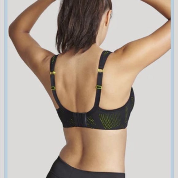 Panache Black & Green Sports Bra – Size 40GG - Picture 8 of 9